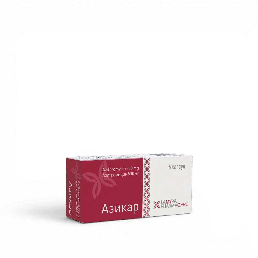 Азикар 6 капсул, изображение 0