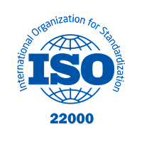 Certificate of conformity with ISO 22000:2018 (issued in 2020)