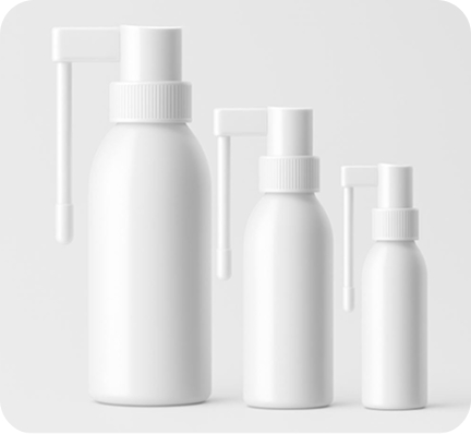 Throat spray bottle